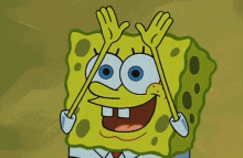 a cartoon of spongebob holding up a bag of doritos
