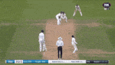 a fox sports broadcast shows a cricket match between india and eng