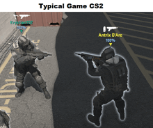 a typical game cs2 is being played by krysten102 and antrix d arc