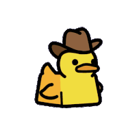 Duckey Rubber Duck Sticker - Duckey Duck Rubber Duck Stickers