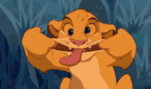 lion king tongue silly make face disney