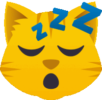 Sleeping Cat Sticker - Sleeping Cat Joypixels Stickers