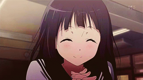 Anime happy smile GIF on GIFER  by Whisperbreaker