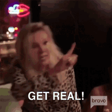 Get Real Real Housewives Of New York GIF - Get Real Real Housewives Of New York Snap Out Of It GIFs