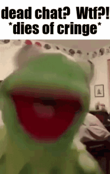 Cringe Dead Chat GIF - Cringe Dead Chat Kermit GIFs