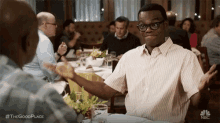 william jackson harper smile arms wide open open arms the good place