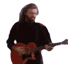 playing my guitar barry gibb bee gees when hes gone song guitaring