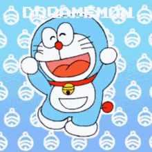 a picture of doraemon with the word doraemon on the bottom