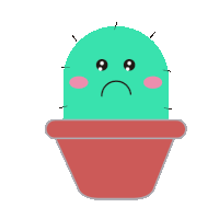 Cactus Cute Sticker - Cactus Cute Sad Stickers