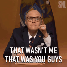 That Wasnt Me That Was You Guys Rudy Giuliani GIF - That Wasnt Me That Was You Guys Rudy Giuliani Kate Mckinnon GIFs