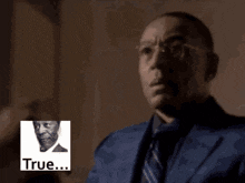 a man with glasses is screaming in front of an explosion and the words truth nuke