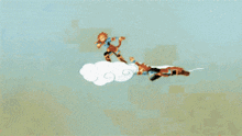 a cartoon drawing of a man with a lion head holding a bow and arrow