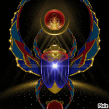 a picture of a rainbow colored background with pixiz written in the corner