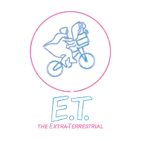a neon sign for the extraterrestrial et