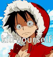 One Piece Kill Yourself GIF - One Piece Kill Yourself Luffy GIFs
