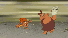 the croods dawn of the croods siblings chase running