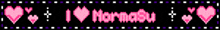 a black background with pink hearts and the words normal