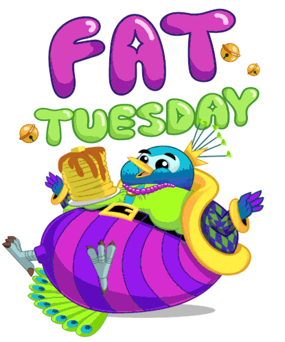 Fat Tuesday Mardi Gras Sticker - Fat Tuesday Mardi Gras Lent Stickers