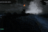 a screenshot of a video game shows a storm coming in and a screenshot of an ashes guardian added to the game