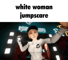 White Woman Jumpscare Fnaf Security Breach GIF - White Woman Jumpscare Fnaf Security Breach Security Breach GIFs