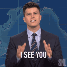 I See You Saturday Night Live GIF - I See You Saturday Night Live Snl Weekend Update GIFs