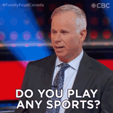 Do You Play Any Sports Gerry Dee GIF - Do You Play Any Sports Gerry Dee Family Feud Canada GIFs