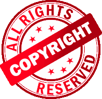 a red stamp that says all rights copy right reserved
