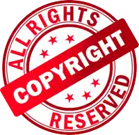 a red stamp that says all rights copy right reserved