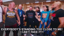 Wwe Kevin Owens GIF - Wwe Kevin Owens Everybodys Standing Too Close To Me GIFs