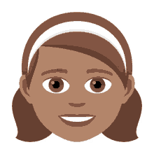 smiling joypixels girl headband female