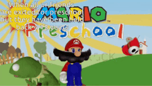 Super Mario Mario Preschool GIF - Super Mario Mario Preschool I Dont Want To Go To School GIFs