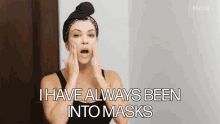 I Have Always Been Into Masks Applying Facial Cream GIF - I Have Always Been Into Masks Applying Facial Cream Face Mask GIFs