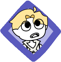 a cartoon drawing of a person with a surprised look on his face