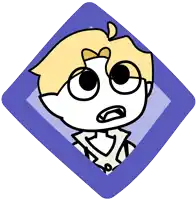 a cartoon drawing of a person with a surprised look on his face