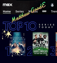matthew goode a discovery of witches number 1 number one top 10 tv series