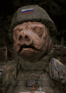 Russian Pig Russian Soldier GIF - Russian Pig Russian Soldier GIFs