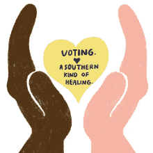 voting heart hand heart voting a southern kind of healing healing