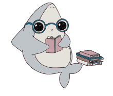shark book read reading books