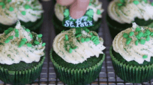 Green Velvet Cupcakes Happy St Pats GIF - Green Velvet Cupcakes Happy St Pats St Patricks Day GIFs