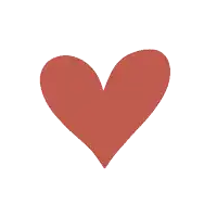 a red broken heart with a crack in it
