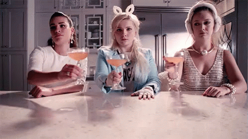 Cheers GIF - Scream Queens Cheers Salud GIFs