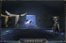 a man in a cloak is standing in front of a circle of symbols in a dark room .