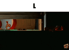 a drawing of a room with the number 1 on the bottom