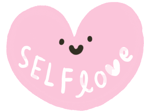 Cintai Diri Sendiri Hati Sticker - Cintai Diri Sendiri Hati Kelap Kelip Stickers