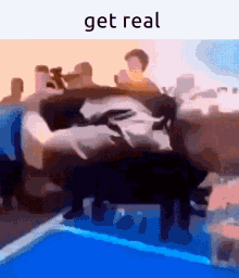 Get Real Man Flying GIF
