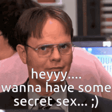 Rainn Wilson Secret Sex GIF - Rainn Wilson Secret Sex Hey GIFs