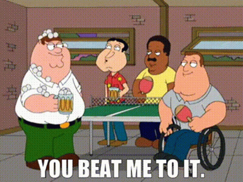Family Guy Peter GIF - Guy Peter Griffin You Beat To It - Discover & Share GIFs