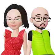 a man and a woman standing next to each other