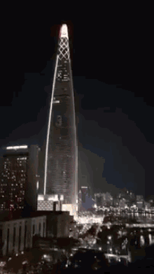 롯데월드 타워 롯데월드타워 카운트다운 불꽃 불꽃놀이 서울 한국 잠실 GIF - Eoul Lotte World Tower Jamsil GIFs