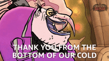 Thank You From The Bottom Of Our Cold Hearts Penguin GIF - Thank You From The Bottom Of Our Cold Hearts Penguin Merry Little Batman GIFs